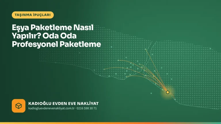 Eşya Paketleme Nasıl Yapılır? Oda Oda Profesyonel Paketleme