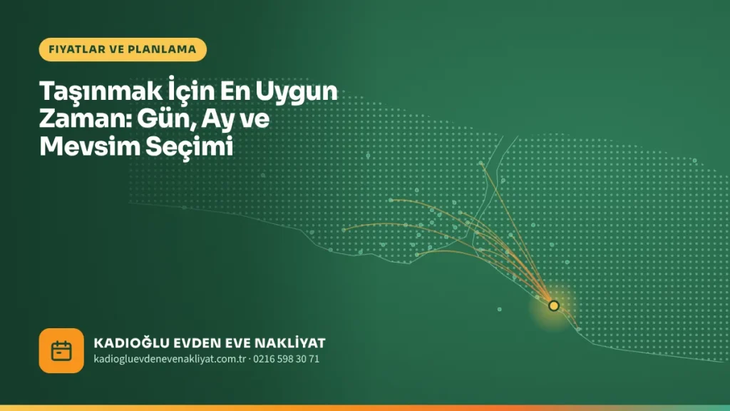 Taşınmak İçin En Uygun Zaman: Gün, Ay ve Mevsim Seçimi